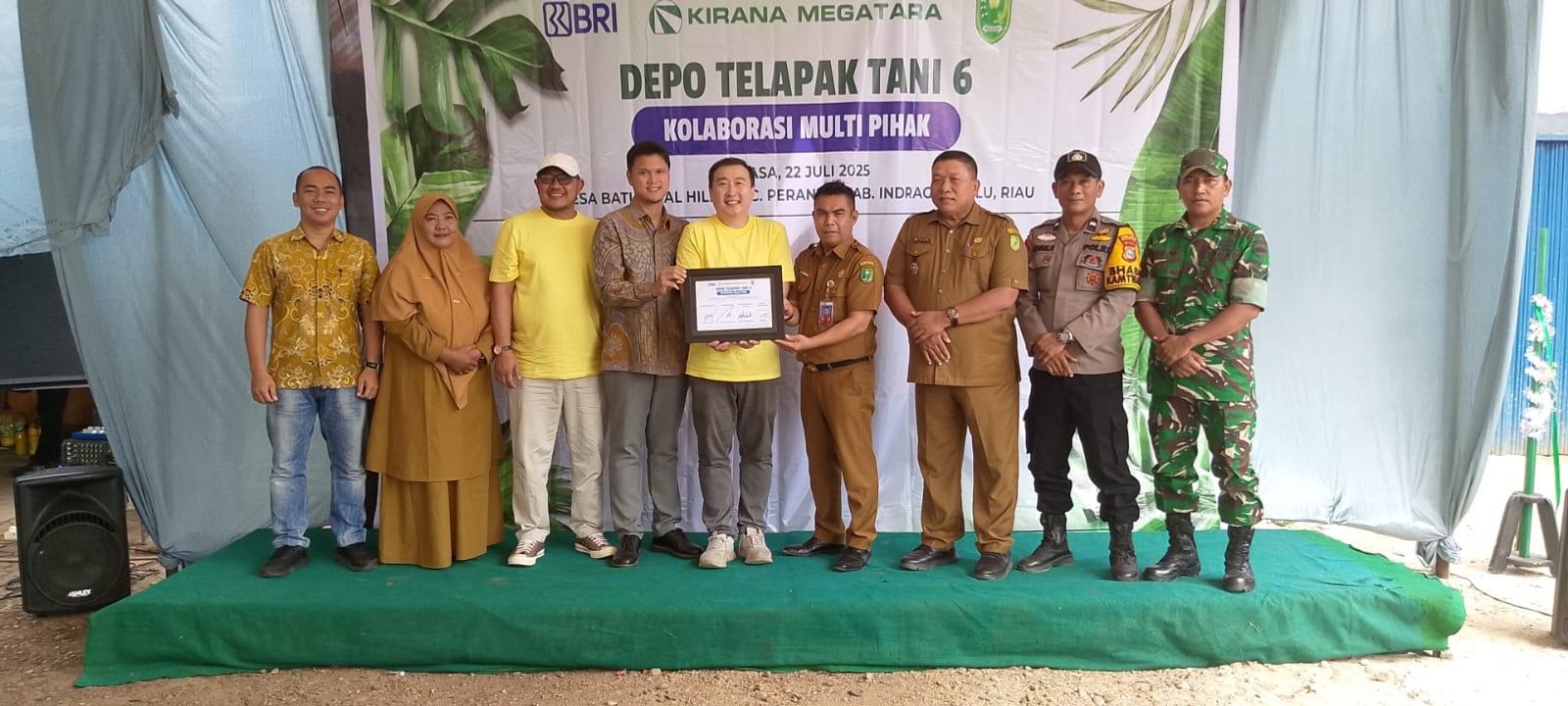 Peresmian Depo Telapak Tani 6 di Kecamatan Peranap: Kolaborasi Multipihak untuk Kesejahteraan Petani Karet Lokal