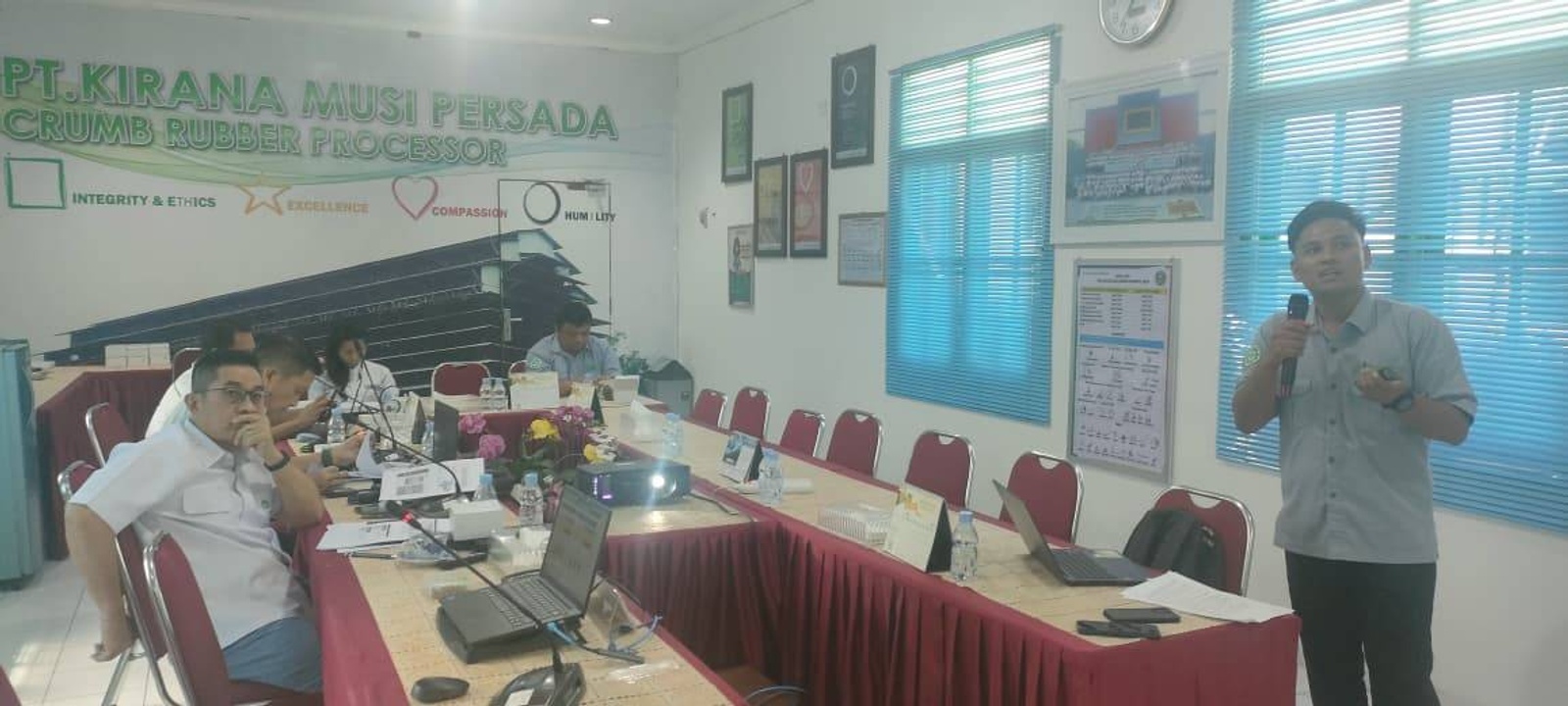 Ujian Presentasi Training Bokar Institute Batch 11 OJT 2 di PT Kirana Musi Persada