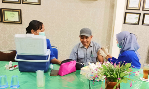 Maintain Health with Typhoid and Influenza Vaccines at PT Pantja Surya